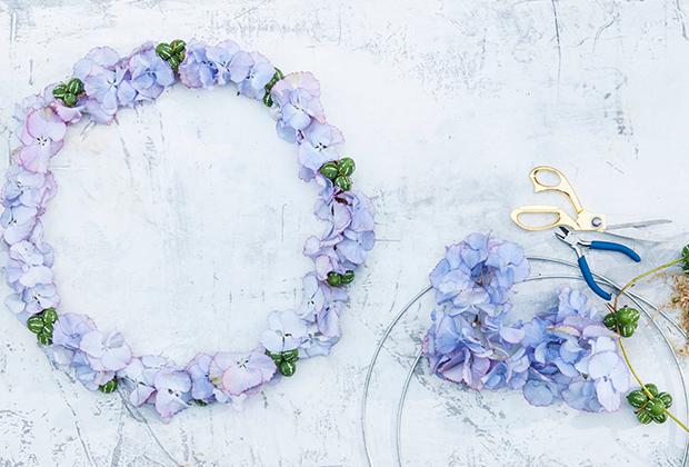 DIY: Hortensienkranz