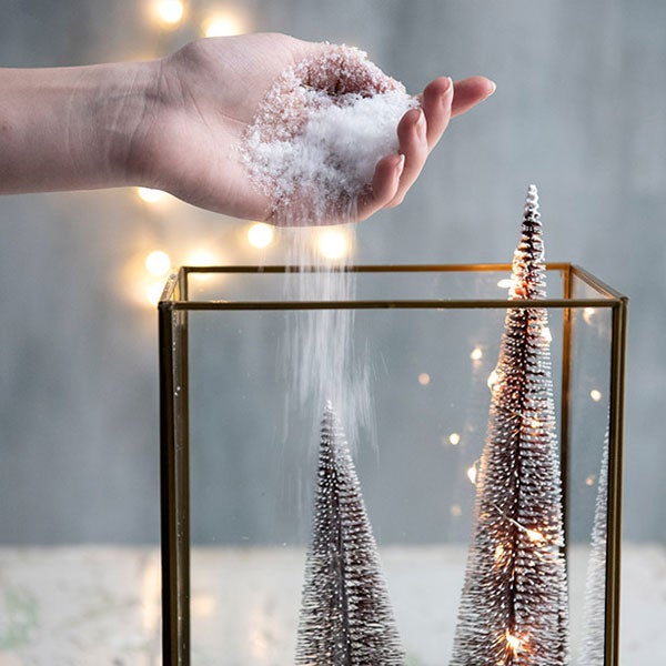 DIY Kleines Weihnachtsdorf, 3. Schritt: Schnee