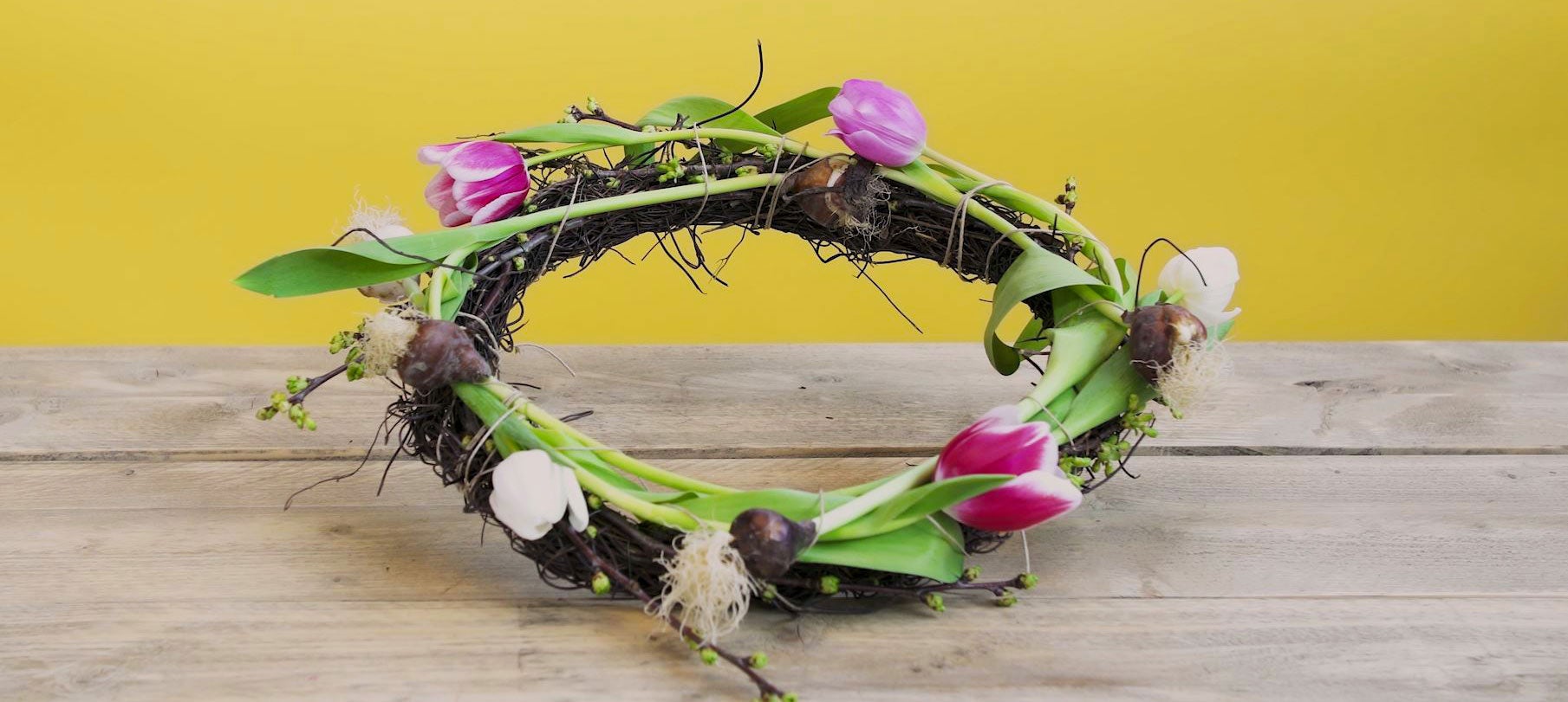 DIY Tulpenkranz: Das Ergebnis