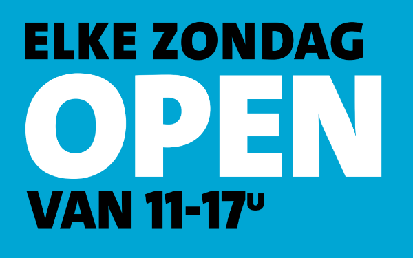 zondag open om 11.00 uur